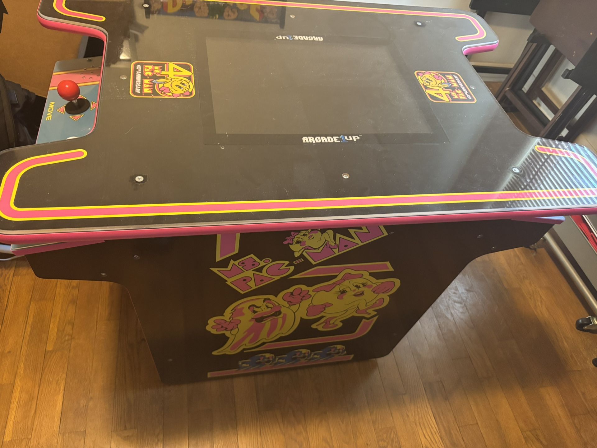 Mrs PAC-MAN Head To Head Arcade Table With 12 Games