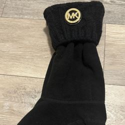 Michael Kors Cable-Knit Cuff Boot Socks S/M