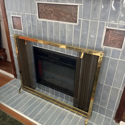 Hollywood Regency Fireplace Screen