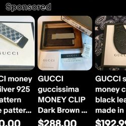 Gucci Money Clip With CC Holder