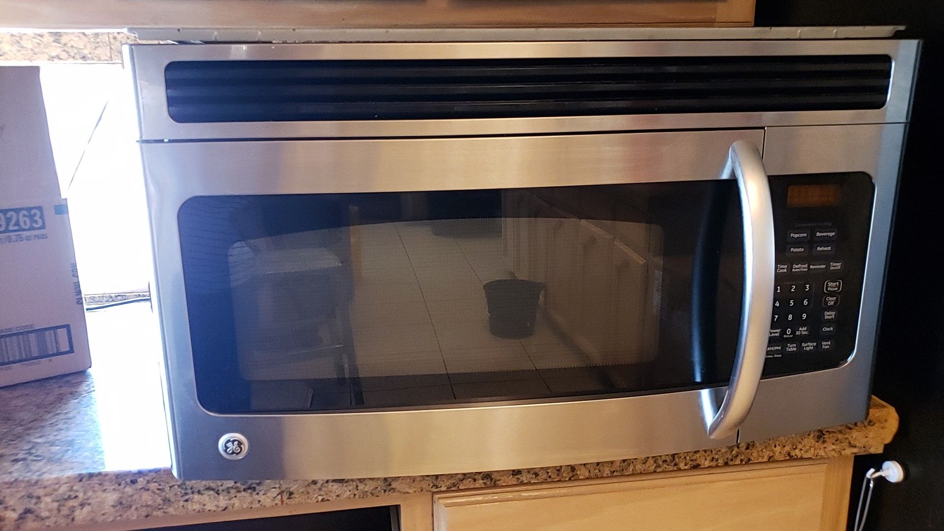 Microwave over the range stainless steel digital