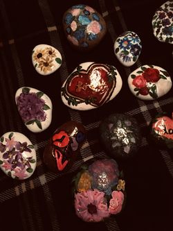 Hand painted rocks
