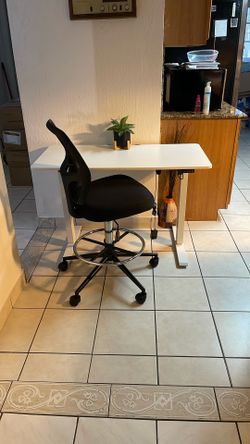 Adjustable Height Desk and Chair $149 