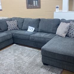 Grey Sectional Available 
