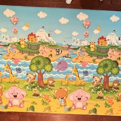 Large 82” x 55” Reversible Baby Care Play Mat 