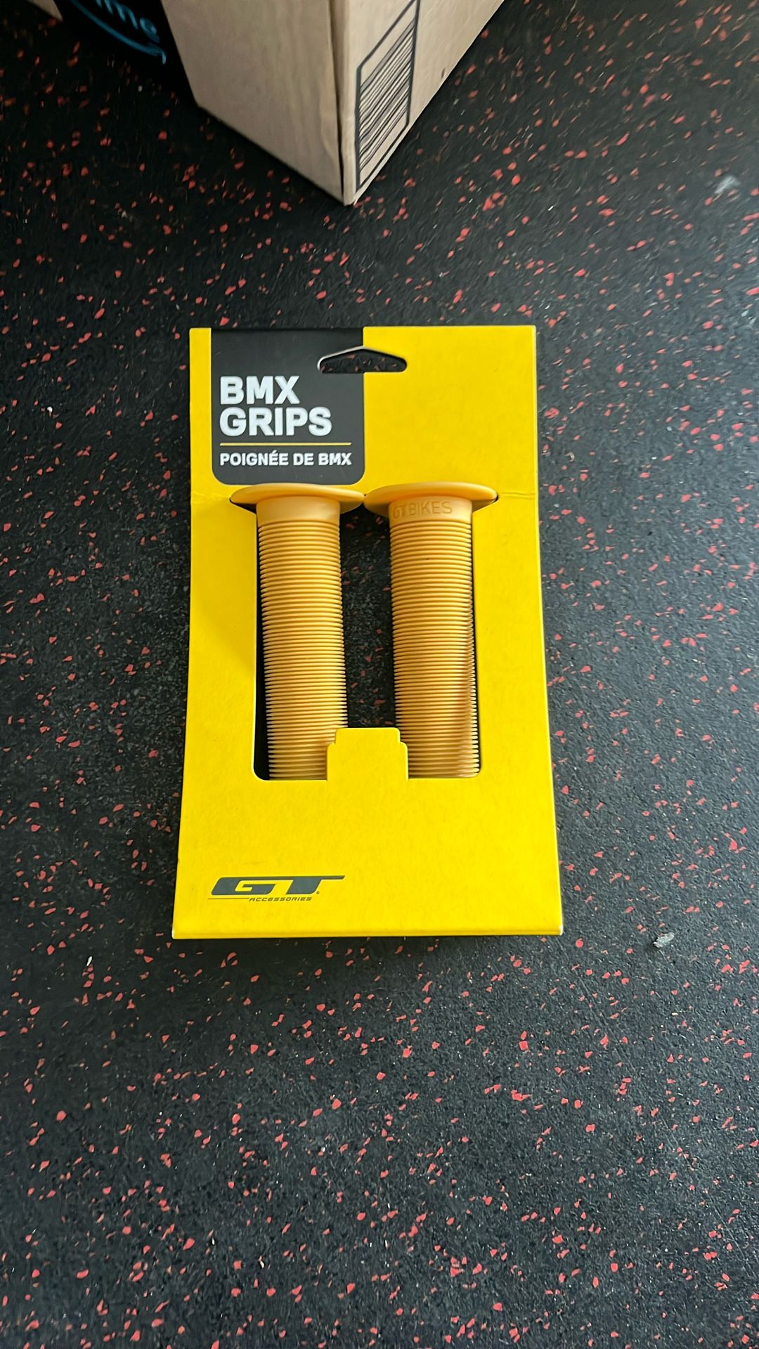 GT Gum Colored BMX Flanged Handlebar Grip Set