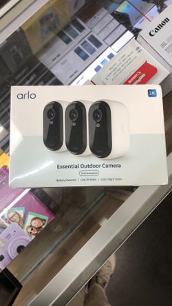 Arlo Essential Outdoor Camera 3pc Brand New