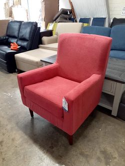 New 1 accent chair red see pictures for dimensions $90 firm