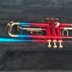 Ombré Blue/Red Trumpet