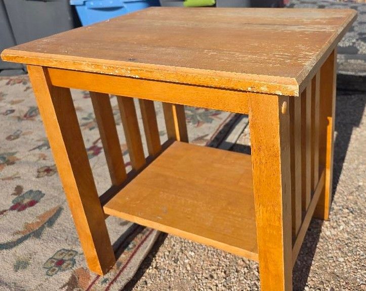 Small Side Table Real Wood