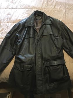 Wilson leather long jacket: Large