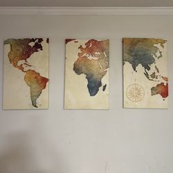 World Map Wall Art