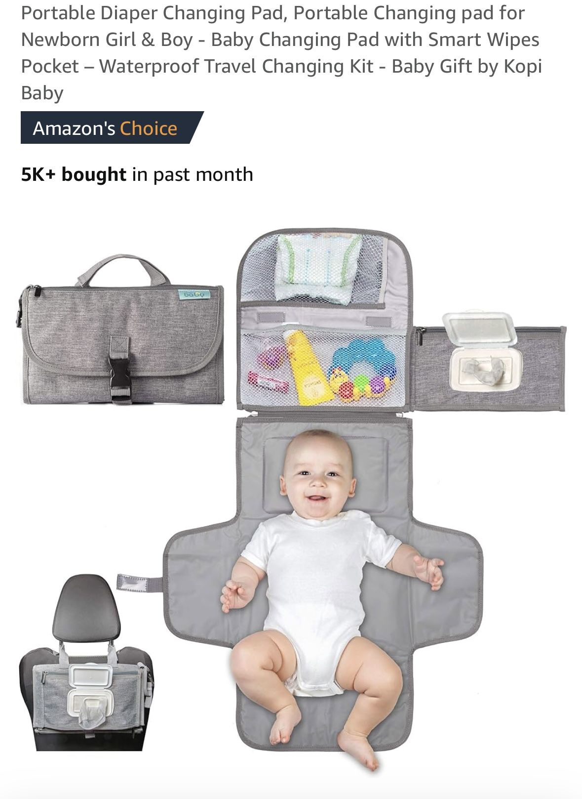 New Portable Diaper Changing Pad