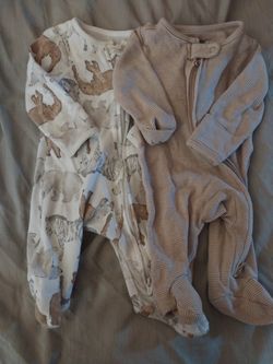 Newborn Baby Onesies Zip Up