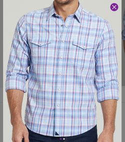 NEW UNTUCKit Men’s button down shirt, long sleeve