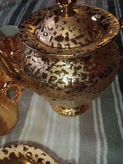 22 KT gold Tea Set