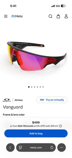 Meta Oakley vanguard