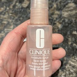 NEW CLINIQUE MOISTURE SURGE FACE SPRAY THIRSTY SKIN RELIEF $5!