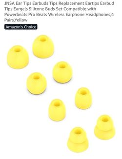 Powerbeats Pro Yellow Silicone Ear Tips 4 Pairs