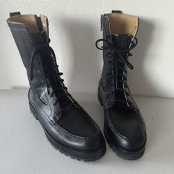 Sperry x John Legend Mens Sz 10 Tall Black Leather Lace-Up Boots