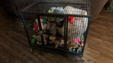 Large Heavy Duty Dog Crate on Wheels