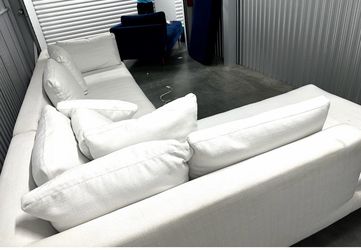 White Italian sectional