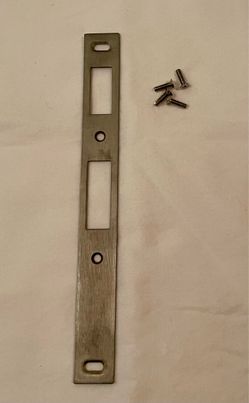 Brushed Dark Nickel Andersen/EMCO Storm Door Striker Plate, Part #38426