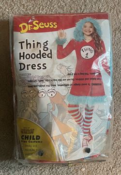 Dr.Seuss Thing Hooded Dress Child Medium 