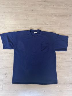 Vintage VTG Anchor Blue Navy pocket t shirt XL