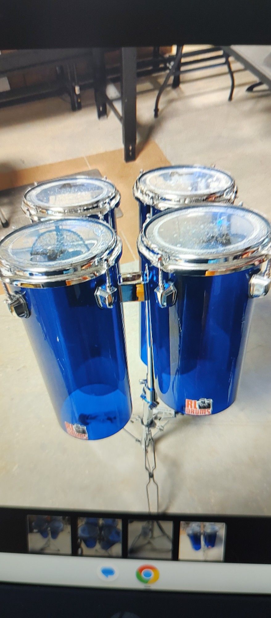 RL DRUMS/OCTABONS MINT. W/STAND$400