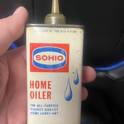 SOHIO Oiler Tin With Oil 