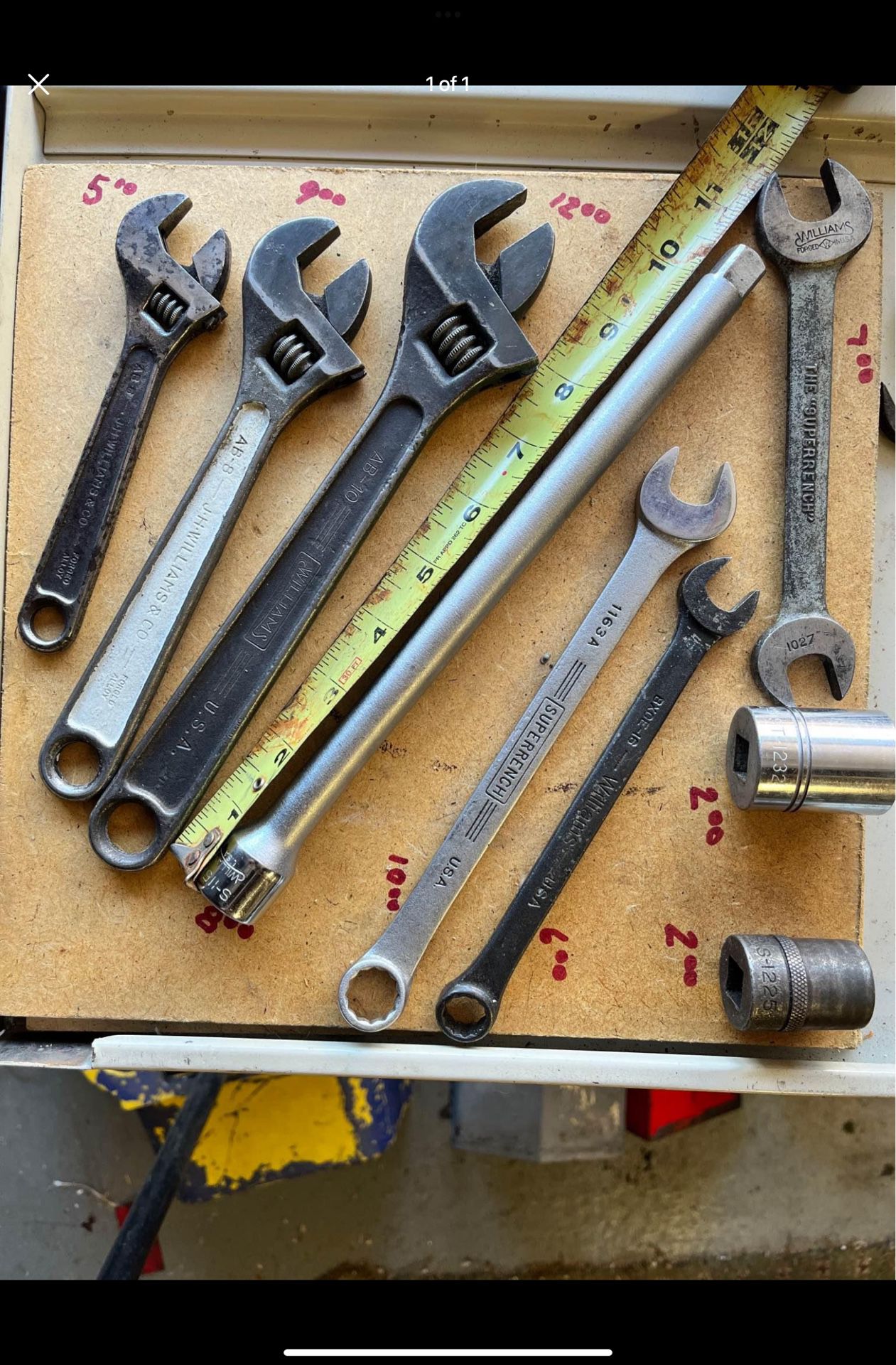 Vintage Williams “superjustable”wrenches 45$ For All