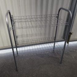 Metal Wire Shelf Rack - Silver