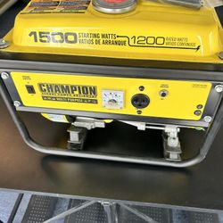 Champion 1500 W generator 1200 Continuous 