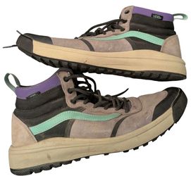 Vans UltraRange EXO Hi MTE Shoes Mens 10.5 Gray Purple Mint Hiking Sneakers