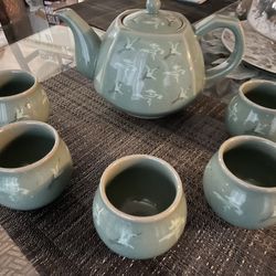 Artistic Asian Tea Set