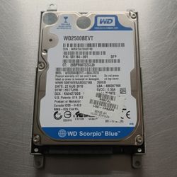 Western Digital Scorpio Blue 250GB 2.5" Laptop Hard Drive