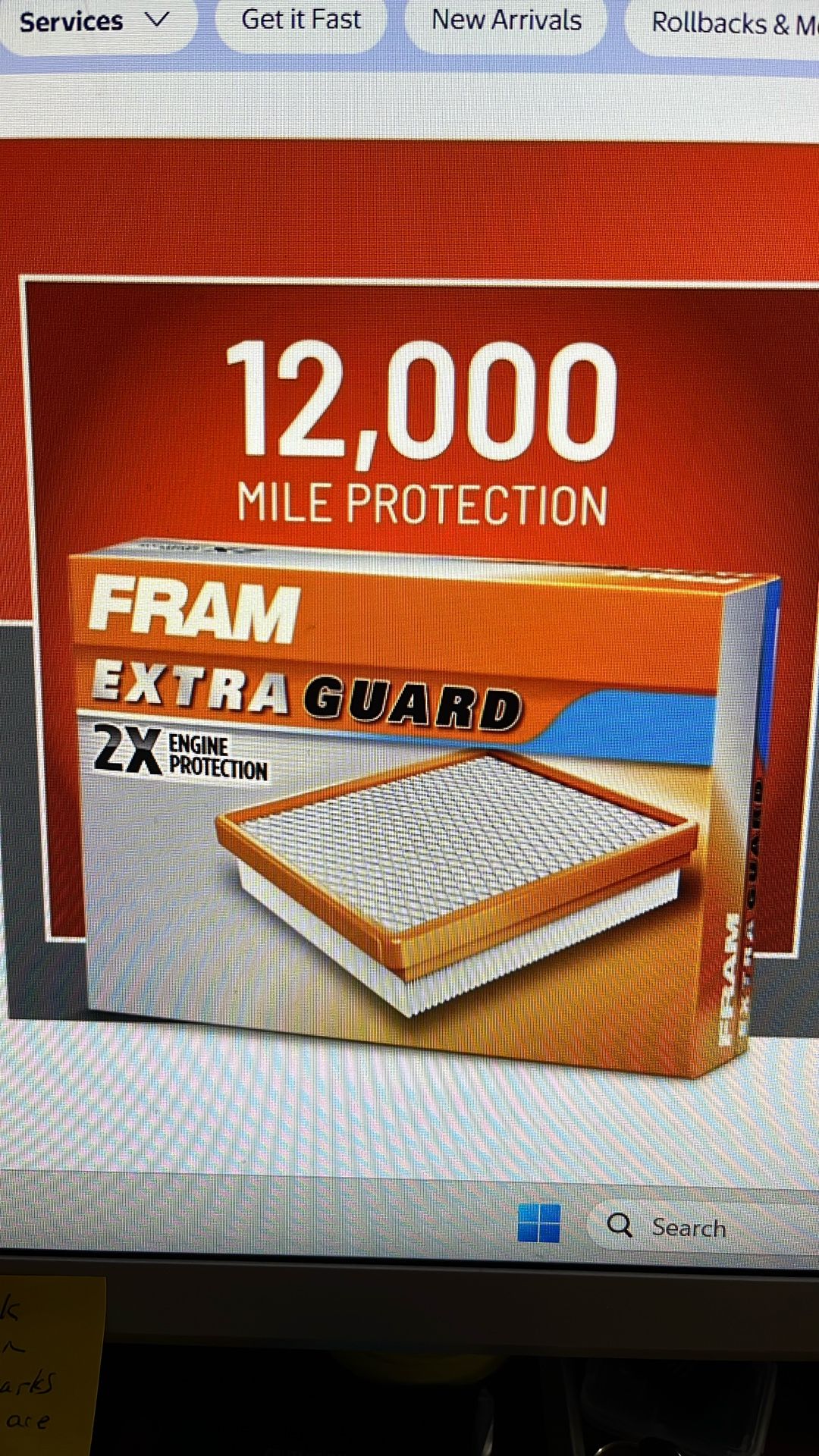 Fram Extra Guard CA11500 2X Engine Protector