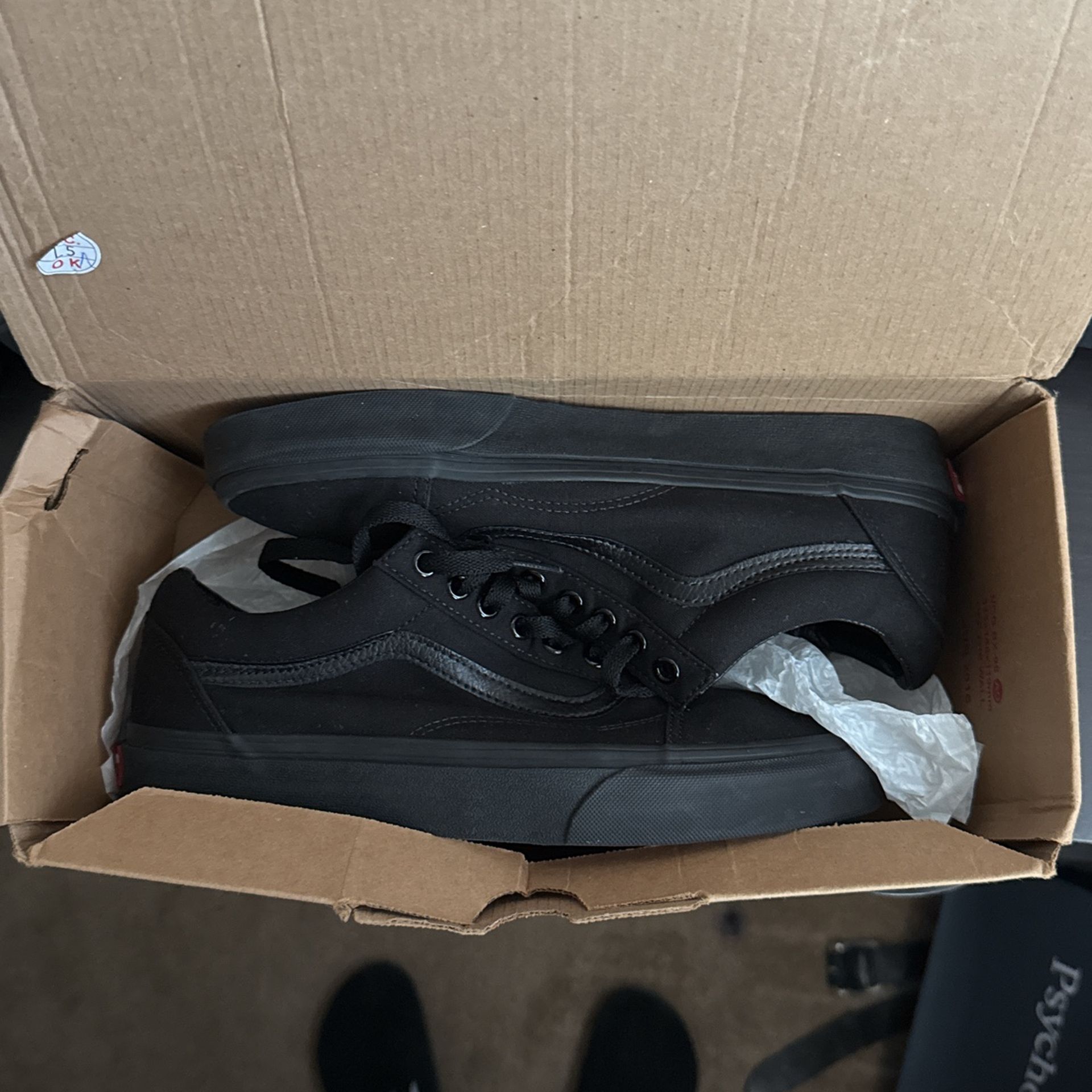 Black Old School Vans size 8.5,All Products : American Fashion Style Bags On Sale