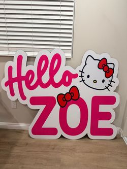 Hello Zoe Sign