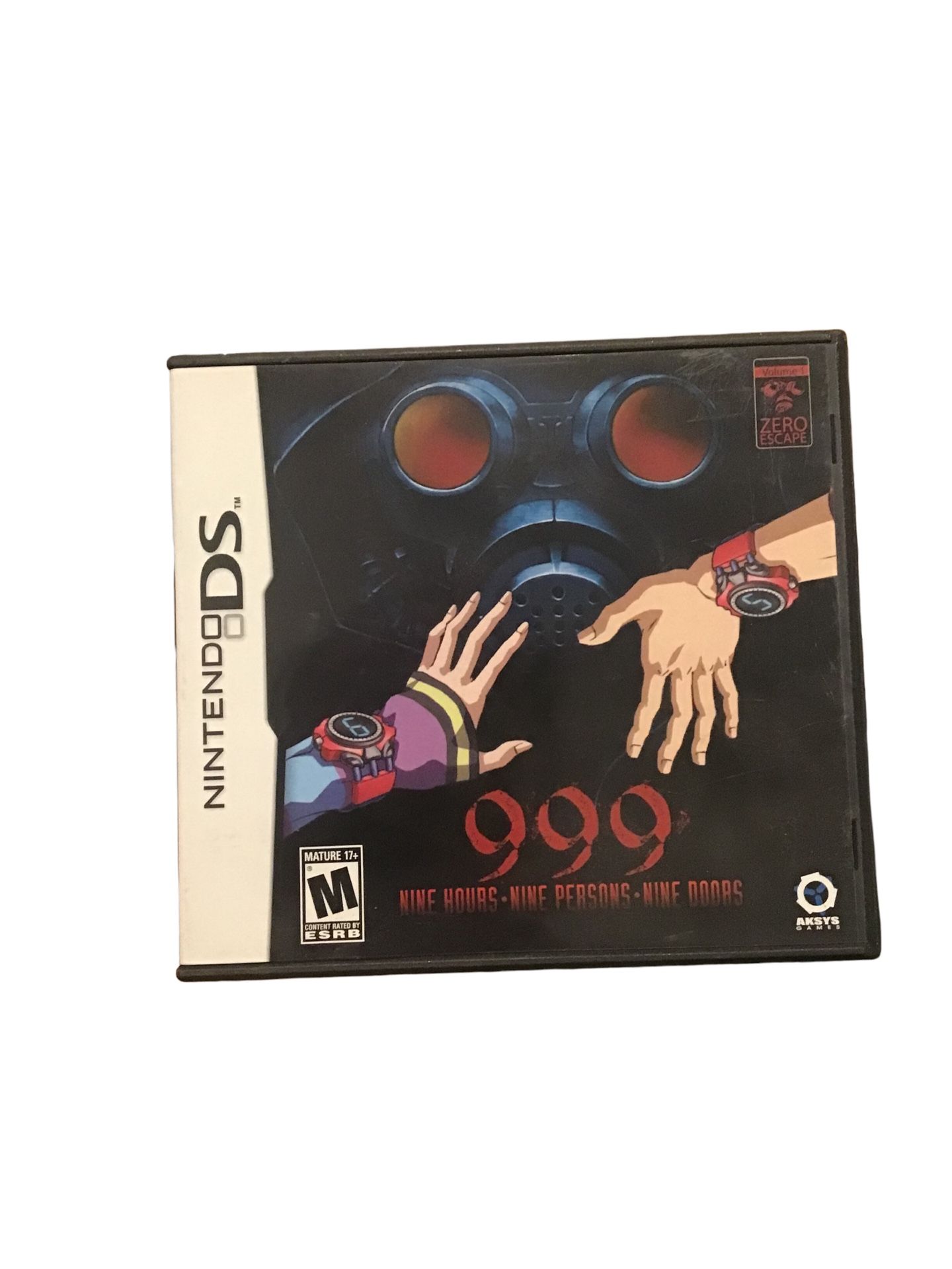 999 - 9 Hours, 9 Persons, 9 Doors - Nintendo DS used good condition CIB Nine