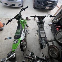 Two 2020 Klx 110s For Sale