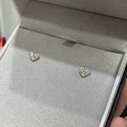 Heart Diamond Earrings 