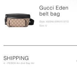 Gucci Eden Belt Bag 
