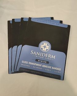 4 Saniderm Tattoo Care Adhesive Bandage Medium