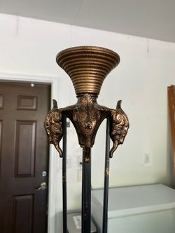 Torch lamp base. Needs glass fixture