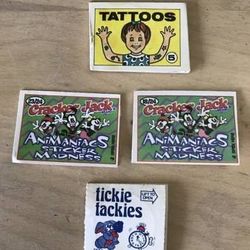 Vintage Cracker Jack Prize Tickie Tackies, Tattoos, Animanics