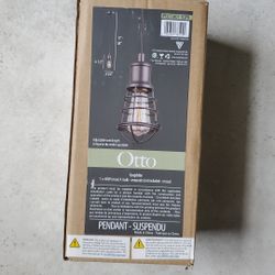 Otto Black Cage Pendant Light with adjustable cord