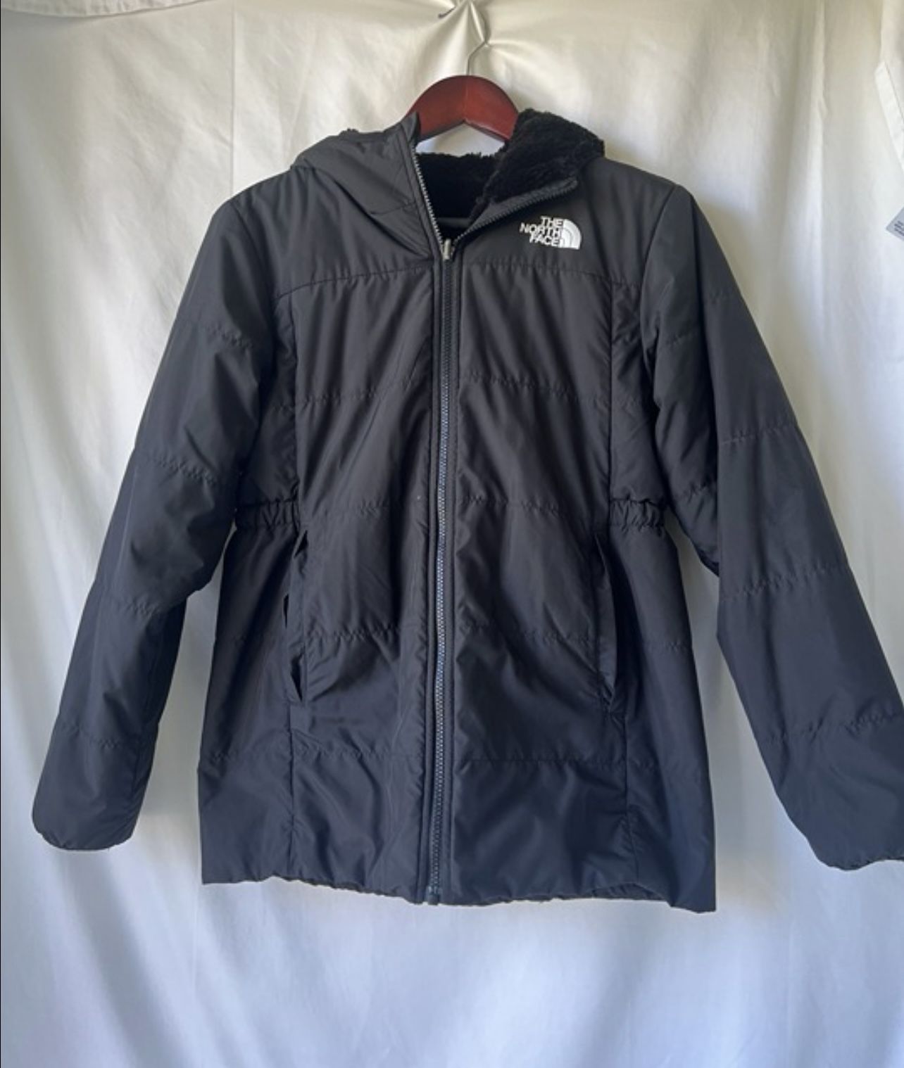 The North Face Girls XL (14/16) Black Reversible Hooded Winter Jacket