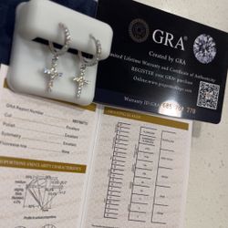 Lab Tested ✅ | VVS Diamond💎 | Jesus Cross Earrings 